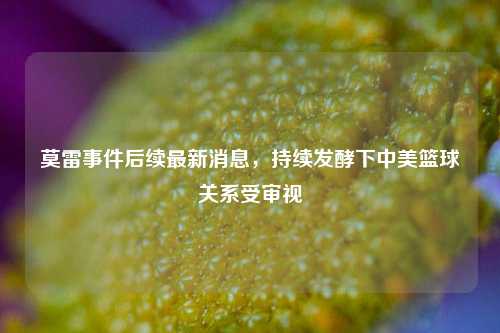 莫雷事件后续最新消息，持续发酵下中美篮球关系受审视