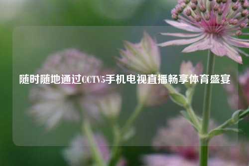随时随地通过CCTV5手机电视直播畅享体育盛宴