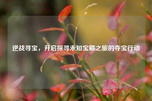 逆战寻宝，开启探寻未知宝藏之旅的夺宝行动